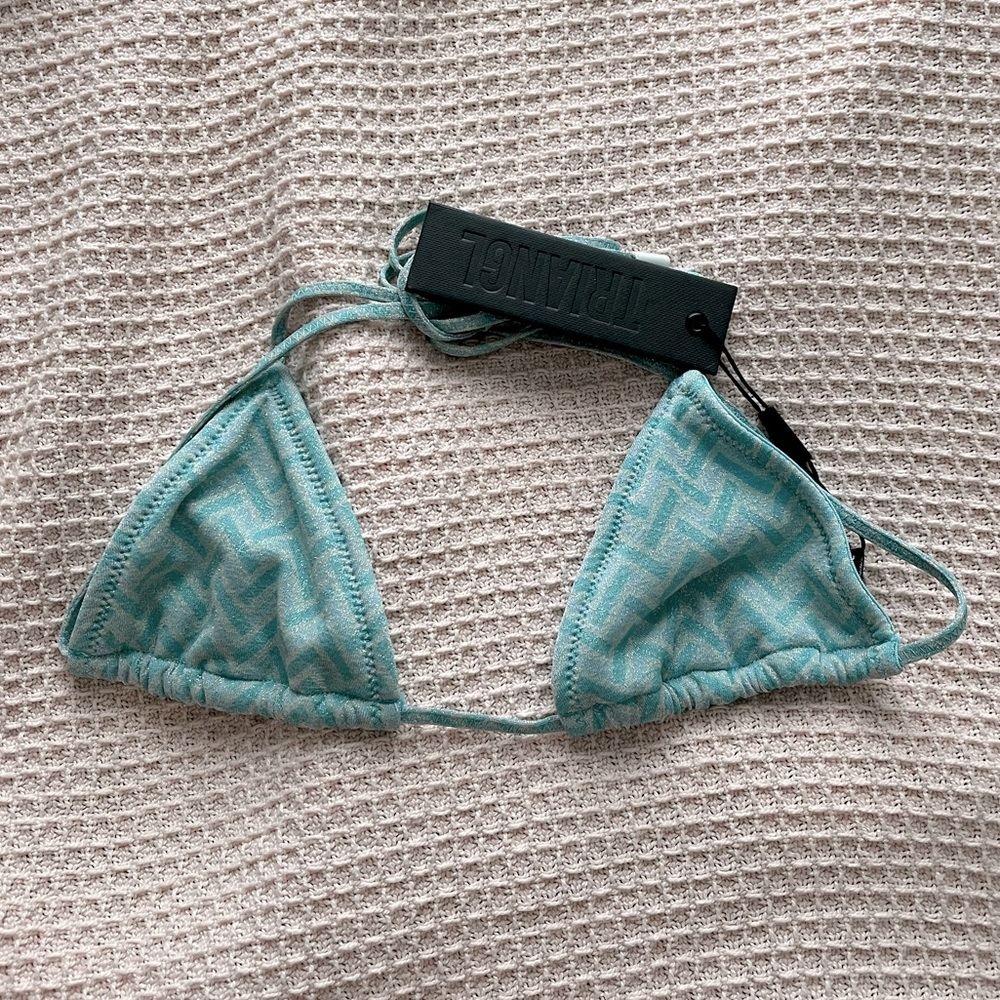 Triangle Sparkly Bikini Top